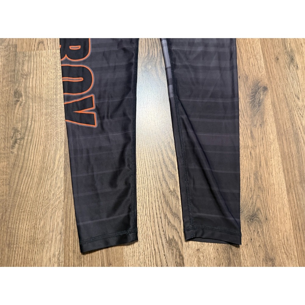 Mojo Sports Gear Pants Women's Size Medium Gray Black Orange Leggings Pull On - Picture 3 of 11